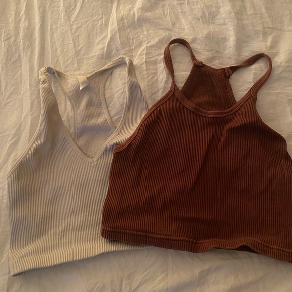 Free People Ribbed Racerback Tank Tops - Picture 2 of 2